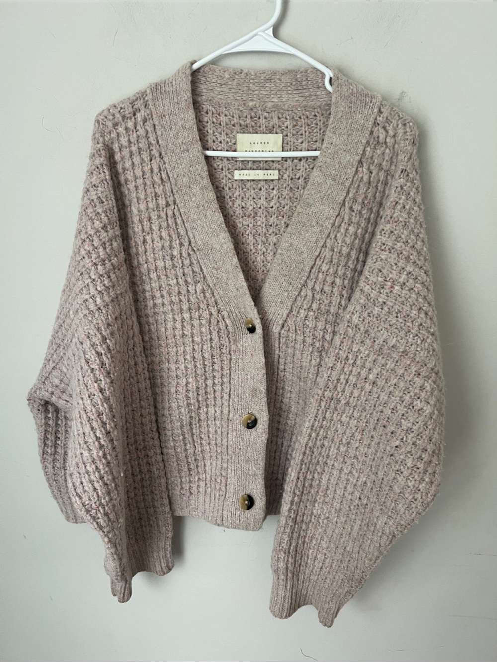 Lauren Manoogian Alpaca Wool Chunky Cardigan OS 🔹 - Picture 2 of 11